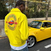 CLASSIC YELLOW COMFY GARAGE POLO SWEATSHIRT