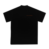 L'ART PAPAYA ORANGE F1 LM BLACK T-SHIRT