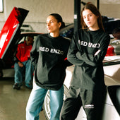 RED ENZO LS GRAPHIC T-SHIRT BLACK