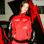 RED ENZO KARACING DRIVER JACKET - RED