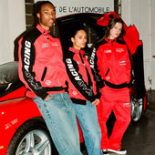 RED ENZO KARACING DRIVER JACKET - RED