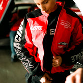 RED ENZO KARACING DRIVER JACKET - RED