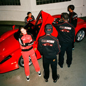RED ENZO KARACING DRIVER JACKET - RED