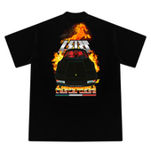 L'ART TESTA ENGINE HEAT T-SHIRT - BLACK