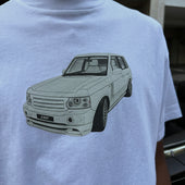 L'ART RANGE ROVER WHITE T-SHIRT