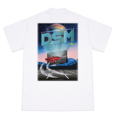 DRIVE IN THEATER GRAPHIC T-SHIRT WHITE - DSMLA LIMITED EDITION