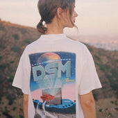 DRIVE IN THEATER GRAPHIC T-SHIRT WHITE - DSMLA LIMITED EDITION