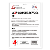KAR DRIVING SCHOOL MAGNET PACK