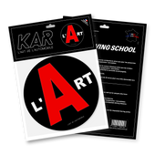 KAR DRIVING SCHOOL - STICKER PACK BLACK EDITION