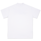 DOUBLE TONE WHITE L'ART DE L'AUTOMBILE LOGO T-SHIRT