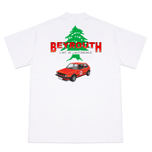 BOURJ HAMMOUD SAKO 2000 WHITE GRAPHIC TEE