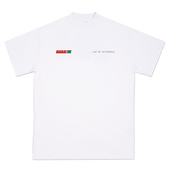 BOURJ HAMMOUD SAKO 2000 WHITE GRAPHIC TEE