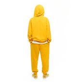L'ART BLUE BACKFIRE HOODIE - YELLOW