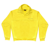 CLASSIC YELLOW COMFY GARAGE POLO SWEATSHIRT