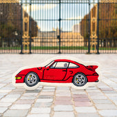 L'ART RED CAR RUG